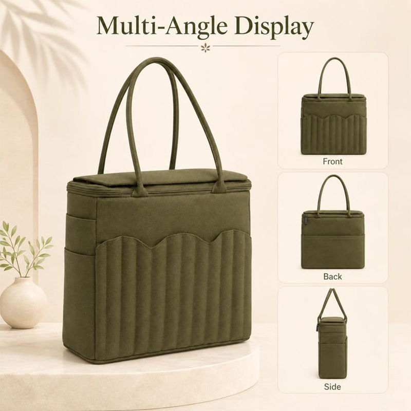 🧶 Yarn Storage Bag – Large Canvas Knitting & Crochet Organizer