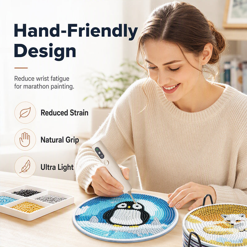 💎 Electric Diamond Painting Pen – Vacuum Drill Picker for DIY Crafts