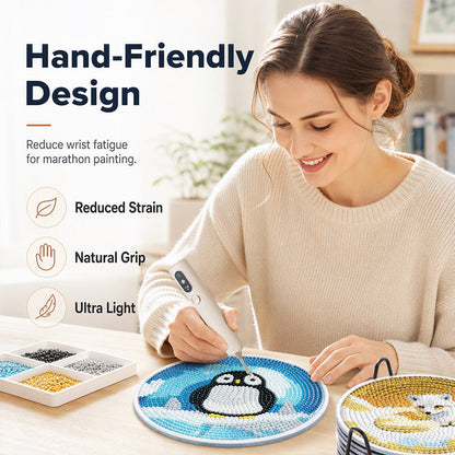 💎 Electric Diamond Painting Pen – Vacuum Drill Picker for DIY Crafts