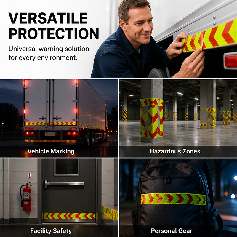⚠️ High-Visibility Reflective Arrow Tape – PET Safety Marking Tape