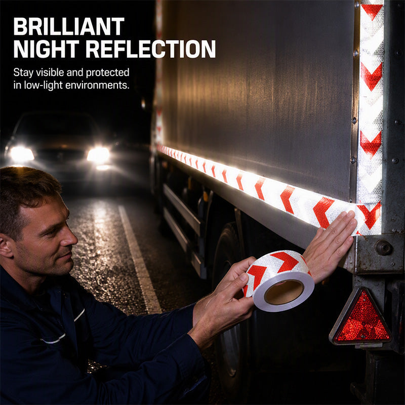 ⚠️ High-Visibility Reflective Arrow Tape – PET Safety Marking Tape