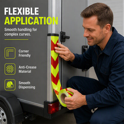 ⚠️ High-Visibility Reflective Arrow Tape – PET Safety Marking Tape