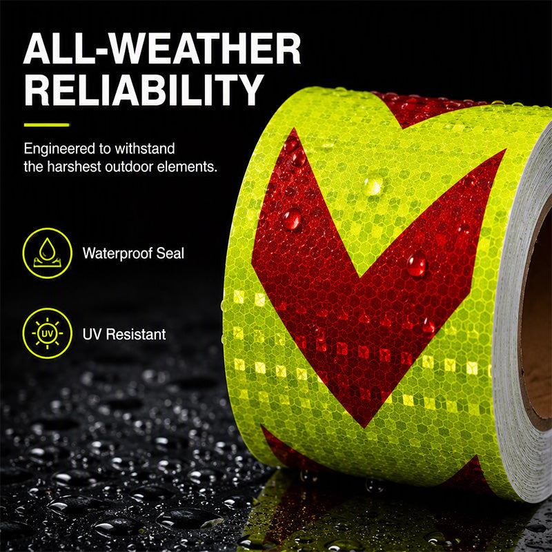 ⚠️ High-Visibility Reflective Arrow Tape – PET Safety Marking Tape