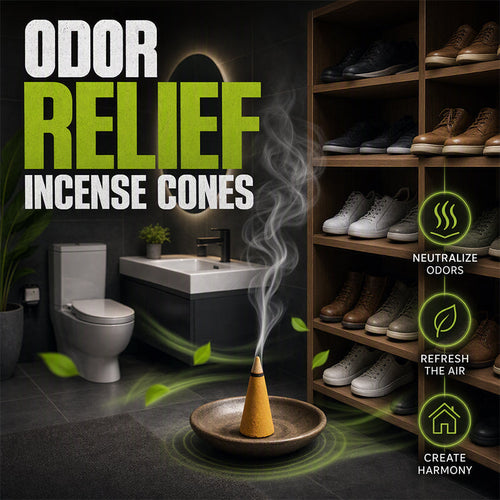 🌧️🕯️ Odor Relief Incense Cones – 35PC Home Fragrance Set💞