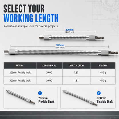 🛠️ Flexible Drill Bit Extension Shaft - 360 Degree Universal Screwdriver Adapter 🔩