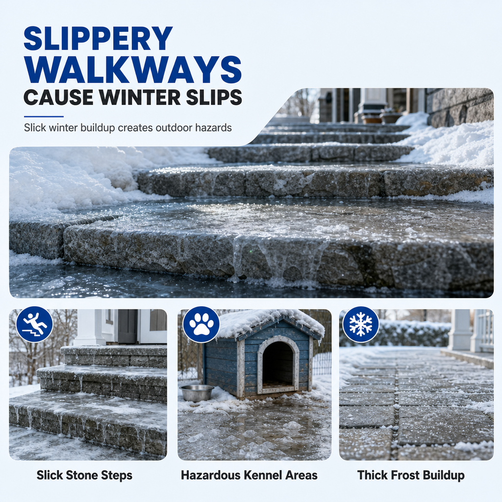 ❄️ Outdoor De-Icing Spray – Clear Frost from Steps & Walkways