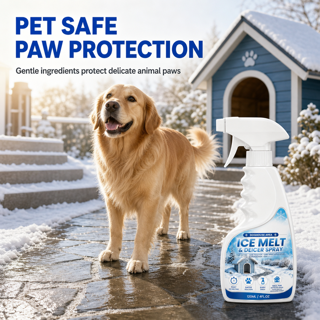 ❄️ Outdoor De-Icing Spray – Clear Frost from Steps & Walkways